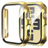Apple Watch 44mm Case + Tempered Glass, Gold