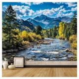 AMM Nature Forest Mountain Tapestry Green