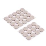 24pcs Round Felt Furniture Pads, Beige
