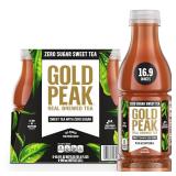 Gold Peak Zero Sugar Iced Tea Bottles 16.9 oz