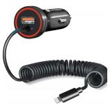 HUNDA Fast Car Charger 48W, Dual PD3.0 QC4.0