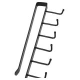 Coffee Mug Holder 6 Hooks   Kitchen Rack Black