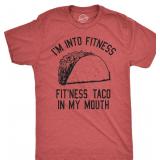 XL Crazy Dog Mens Graphic Fitness Taco Shirt