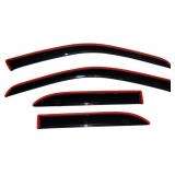 AVS In-Channel Rain Guards Ford SD Smoke 4pc