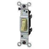 Leviton 15A Single Pole Toggle Switch Ivory