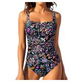 (L)Aqua Eve One Piece with Tummy Control