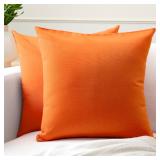 Encasa XO 18x18 Throw Pillow Covers (2)