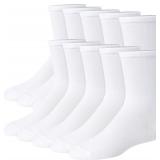 (Medium)Hanes Girls' Uniform Crew Socks, 10-Pairs