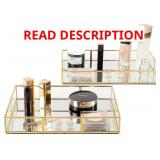 Perfume Tray Vanity Tray with Metal Frame