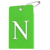 Gostwo 2 Pack Luggage Tags - 26 Initial N Green