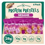 CRISP POWER Protein Pretzels, Sesame, 27G