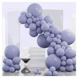 PartyWoo Dusty Blue Balloons 140pcs Pack 18