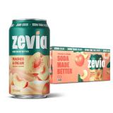 Zevia Zero Sugar Soda, Peaches & Cream