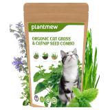 Cat Grass & Catnip Seeds Kit for Indoor cats