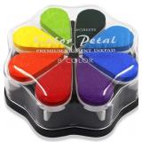 Petal Shape Craft Ink Pad Stamps 8 Colors