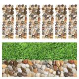 River Rock Stepping Stones, 6 Pcs, 12'x4'