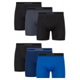 Large Hanes Men's Performance Boxer Briefs 6-pack