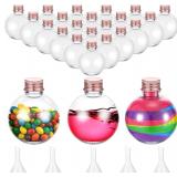 Layhit 24 Pcs Spherical Bottles, 3.4 oz