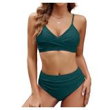 M-L Edelqual Women's High Waisted Bikini Set