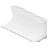 (6-12) 12 Pairs Hanes Double Tough Crew Socks