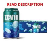 Zevia Zero Sugar Cola Soda 12 Oz Cans (10)