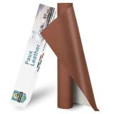 Leather Fabric for Upholstery 54 72in Brown