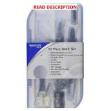 Westcott 10-Piece Math Set with Case for School
