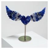 Sodalite Crystal Heart with Wings