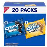 Oreo Mini Mix Sandwich Cookies Variety Pack, 20
