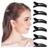 RC ROCHE 6 Pcs Hair Claw Clips Alligator Black