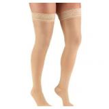 XL Truform Women's Thigh-High Stockings Be ige