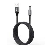 AGVEE 10ft USB to DC 5V Power Cord 5.5x2.1mm