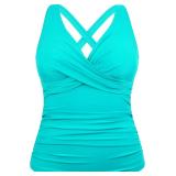 Sz24 Women's Tankini Top Plus Size Swim Top