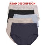 SzM Hanes Women's Microfiber Brief Panties 6-Pack