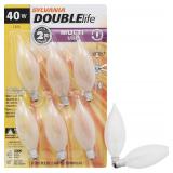 Sylvania 40W B10 Dimmable Frosted Bulb - 6ct