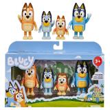 Bluey Family Figure Pack: 4 Poseable Figures