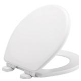 Mayfair by Bemis Lannon White Toilet Seat