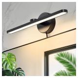 15.75' Vanity Light, Black, 3000K, 12W