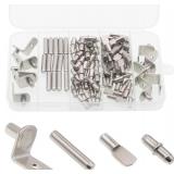 Shelf Support Pegs Kit, 94 Pcs, Nickel Plated