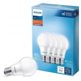 PHILIPS LED 40W A19 4-Pack Light Bulbs