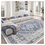 $150 Zesthome 9x12 Area Rug, Non-Slip Backing