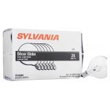 Sylvania 25W G16.5 Globe Bulb, E12, 2850K, 6pk