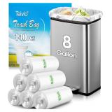 Teivio 8 Gal 140 Count Trash Bags, scented