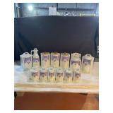 Vtg 13 piece ceramic German Cannister Set