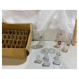 Case of 14 Hockey Skate Shot Glasses & Borrles