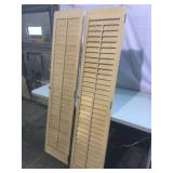 Window Shutters, Wood, 69 1/2"T x 16 3/4"W