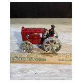 Vtg Cast Iron Tractor & Driver