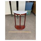Granite Top Accent Table, 20ï¿½ x 10ï¿½ x 30.5ï¿½ tall