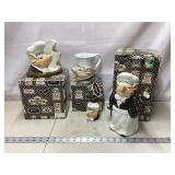 Jam Bon Department 56 Napkin Holder, Cup, Bank