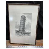 Print of The Leaning Tower of Pisa, 14ï¿½ x 20.5ï¿½